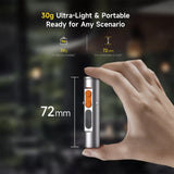 Deerma Mini Flashlight 4in1 (SD01), magnetic, Pocket Clip, Glass Breaker, 9 Brightness Levels, 350lm, 300mAh, 0.74W, Gri