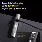 Deerma Mini Flashlight 4in1 (SD01), magnetic, Pocket Clip, Glass Breaker, 9 Brightness Levels, 350lm, 300mAh, 0.74W, Gri