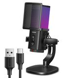 Microfon UGREEN Desk Microphone CM581 (65629), USB, Professional, ANS Noise Cancellation, Pop Filter, 96kHz, negru