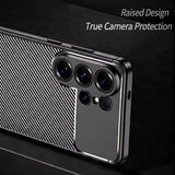 Husa pentru Samsung Galaxy S26 Ultra, Techsuit CarbonFiber, negru