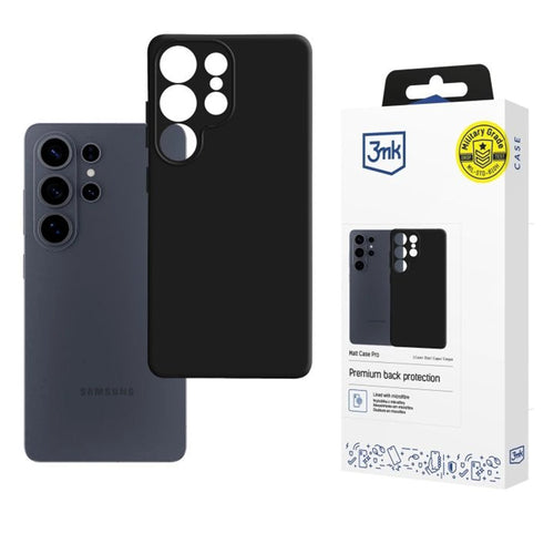 Husa pentru Samsung Galaxy S26 Ultra, 3mk Matt Case Pro, negru