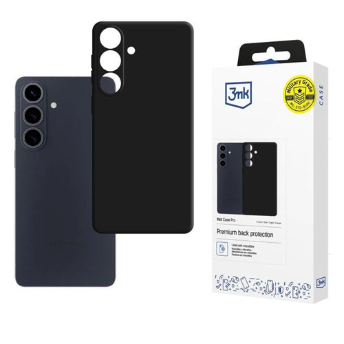 Husa pentru Samsung Galaxy S26 Plus, 3mk Matt Case Pro, negru