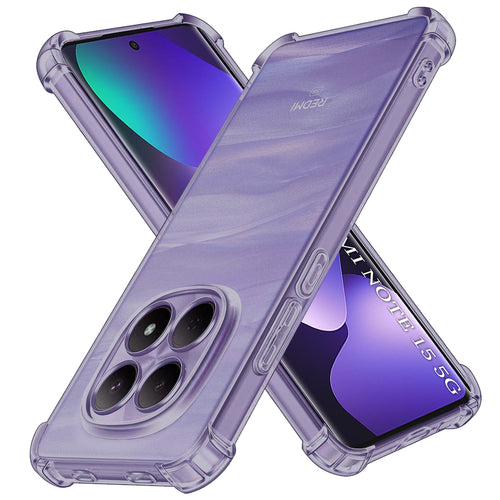 Husa pentru Xiaomi Redmi Note 15 4G, Techsuit Shockproof Clear Silicone, fumuriu