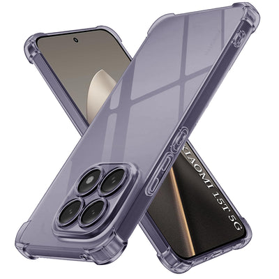 Husa pentru Xiaomi 15T, Techsuit Shockproof Clear Silicone, fumuriu