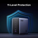 Statie de incarcare UGREEN Nexode X759 (55550B), GaN, Incarcare rapida, USB, 5x Type-C, PD 3.1, 500W, gri