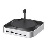 Hub USB UGREEN Docking station CM841 (65487), pentru Mac Mini M4, USB-C to 5x USB, 2x USB-C, SD/TF, M2 NVMe, 10Gbps, 8TB, 4cm, gri