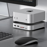 Hub USB UGREEN Docking station CM841 (65487), pentru Mac Mini M4, USB-C to 5x USB, 2x USB-C, SD/TF, M2 NVMe, 10Gbps, 8TB, 4cm, gri
