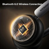 Casti wireless UGREEN Casti Wireless HiTune Studio Plus HP207 (75631), Bluetooth 6.0, TWS, ANC, Low Latency, 500mAh, alb;bej