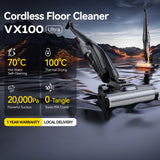 Aspirator Portabil Deerma Cordless Aspirator (VX100 Ultra), Dry & Wet Cleaning, 20000Pa, 300W, Auto Brush Wash