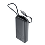 Baterie Externa Acefast (M32), cu Cablu Telescopic, Type-C, Incarcare Rapida, PD35W, 10000mAh, Gri