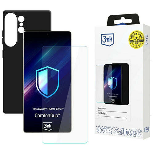 Folie de protectie pentru Samsung Galaxy S26 Ultra, 3mk [Pack] ComfortDuo Glass + Matt Case