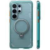 Husa pentru Samsung Galaxy S26 Ultra, Torras Ostand Spin Air Series, verde