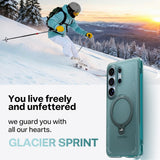 Husa pentru Samsung Galaxy S26 Ultra, Torras Ostand Spin Air Series, verde