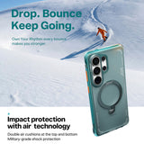 Husa pentru Samsung Galaxy S26 Ultra, Torras Ostand Spin Air Series, verde