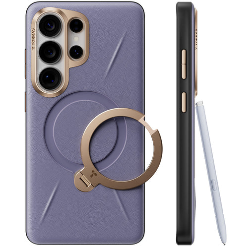 Husa pentru Samsung Galaxy S26 Ultra, Torras Qpro Leather Series, mov