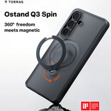 Husa pentru Samsung Galaxy S26 Plus, Torras Ostand Spin Series, negru
