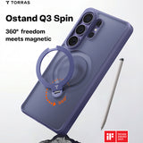 Husa pentru Samsung Galaxy S26 Ultra, Torras Ostand Spin Series, albastru