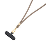 Snur de Telefon 3mk Crossbody Easy Clip Elite (RWS2-70), Lux Design, Nylon, Durabil, 0.8m, Universal, Auriu Taupe
