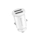 Incarcator auto Baseus Grain (Ccall-ML02), Dual USB, LED Backlight, 5V, 3.1A, alb