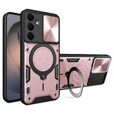 Husa pentru Samsung Galaxy S26, Techsuit CamGuard Pro, roz auriu