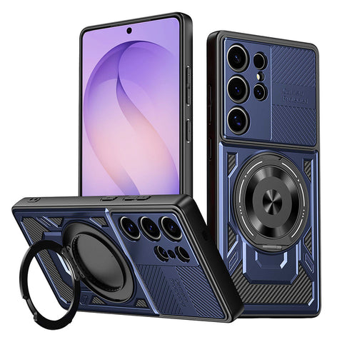 Husa pentru Samsung Galaxy S26 Ultra, Techsuit RuggedCam, albastru