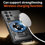 Husa pentru Samsung Galaxy S26 Ultra, Techsuit RuggedCam, albastru