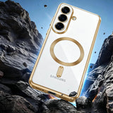 Husa pentru Samsung Galaxy S26 Plus, Techsuit Lux Crystal MagSafe, argintiu