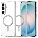 Husa pentru Samsung Galaxy S26 Plus, Techsuit Lux Crystal MagSafe, argintiu
