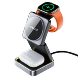 Incarcator wireless 3in1 Acefast (E20), MagSafe pentru Phone, Earbuds, Apple Watch, 23W, 3A, Pliabil, negru