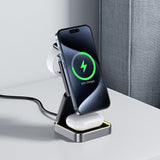 Incarcator wireless 3in1 Acefast (E20), MagSafe pentru Phone, Earbuds, Apple Watch, 23W, 3A, Pliabil, negru