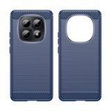 Husa pentru Xiaomi Redmi Note 15 4G, Techsuit Carbon Silicone, albastru
