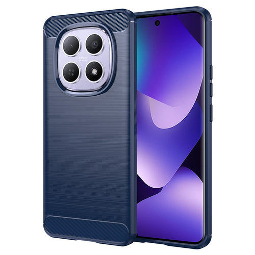 Husa pentru Xiaomi Redmi Note 15 4G, Techsuit Carbon Silicone, albastru