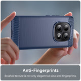 Husa pentru Xiaomi Redmi Note 15 4G, Techsuit Carbon Silicone, albastru