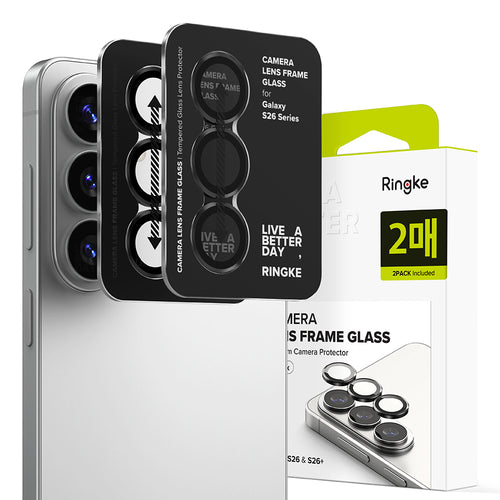 Folie de protectie pentru Samsung Galaxy S26, Ringke Camera Lens Frame Glass (2 pack)
