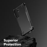 Husa pentru Samsung Galaxy S26 Plus, Ringke Fusion X, negru