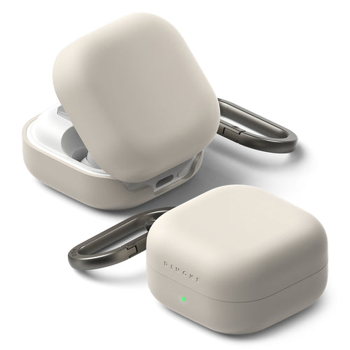 Husa pentru Samsung Galaxy Buds 4 / Buds 4 Pro, Ringke, bej