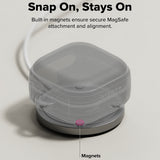 Husa pentru pentru Samsung Galaxy Buds 4 / Buds 4 Pro, Non-Slip Texture, Carabiner Hole, Ringke, negru