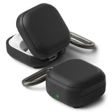 Husa pentru pentru Samsung Galaxy Buds 4 / Buds 4 Pro, Non-Slip Texture, Carabiner Hole, Ringke, negru