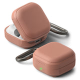 Husa pentru pentru Samsung Galaxy Buds 4 / Buds 4 Pro, Non-Slip Texture, Carabiner Hole, Ringke, oranj