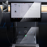 Incarcator auto Yesido Incarcator auto (Y65), Dual port USB-A + Type-C, PD100W, Aliaj aluminiu, Super Incarcare rapida, negru