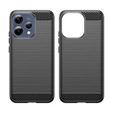 Husa pentru OPPO Reno15, Techsuit Carbon Silicone, negru