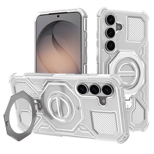 Husa pentru Samsung Galaxy S26, Techsuit Carbon Shield PRO, alb