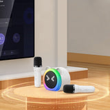 Boxa portabila Yesido Wireless Karaoke Speaker (YSW36), cu 2x Microphones 300mAh, Bluetooth 5.3, TF Card, USB, AUX, 1200mAh, 5W, alb