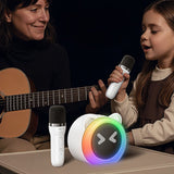 Boxa portabila Yesido Wireless Karaoke Speaker (YSW36), cu 2x Microphones 300mAh, Bluetooth 5.3, TF Card, USB, AUX, 1200mAh, 5W, alb