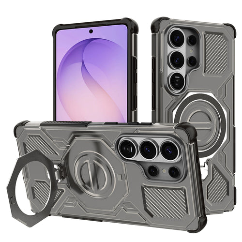 Husa pentru Samsung Galaxy S26 Ultra, Techsuit Carbon Shield PRO, fumuriu