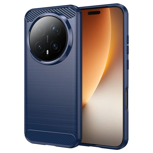 Husa pentru Honor Magic8 Pro, Techsuit Carbon Silicone, albastru
