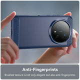 Husa pentru Honor Magic8 Pro, Techsuit Carbon Silicone, albastru