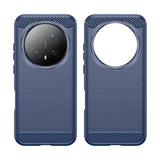 Husa pentru Honor Magic8 Pro, Techsuit Carbon Silicone, albastru