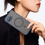 Husa pentru Google Pixel 10a, Techsuit HaloFrost II MagSafe, bleumarin