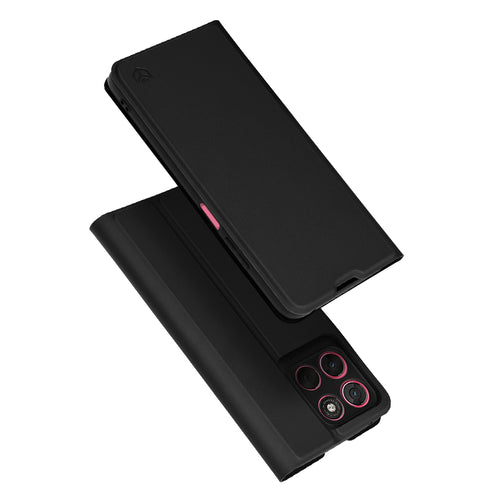 Husa pentru Motorola Moto G57 Power, Techsuit Magskin Book, negru